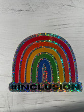 Load image into Gallery viewer, Inclusion Sticker-Glitter rainbow
