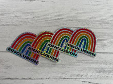 Load image into Gallery viewer, Inclusion Sticker-Glitter rainbow
